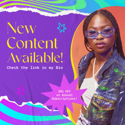 Instagram Post Template to Promote an OnlyFans Creator's Time-Limited Offer 5754