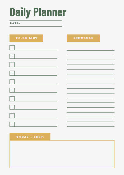 Daily Planner Generator with a Colorful Design  6441e-el1