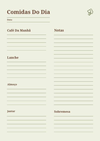 Planner Design Maker Featuring a Daily Meals Plan 6446d-el1