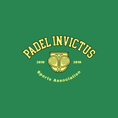 Online Logo Template for a Padel Club