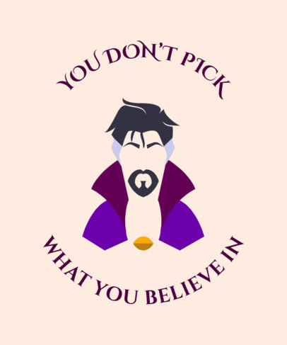 T-Shirt Design Maker for Marvel-Inspired Fanatics With a Hero Illustration