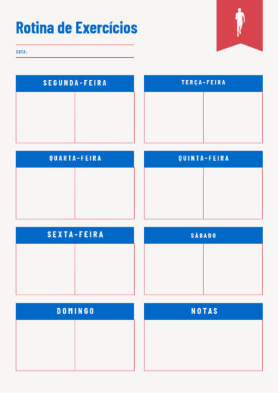 Planner Design Creator for a Weekly Workout Schedule 6451e-el1