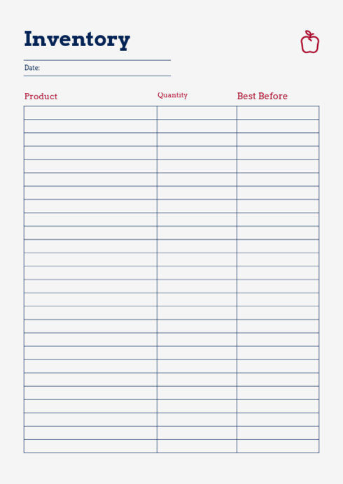 Placeit - Nutritional Planner Design Creator for a Food Inventory ...
