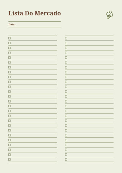 Planner Design Maker Featuring a Broccoli Icon for a Grocery List 6448d-el1