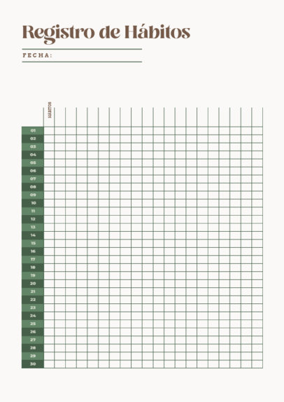 Planner Design Creator with a 30-Day Habit Tracker 6445c-el1