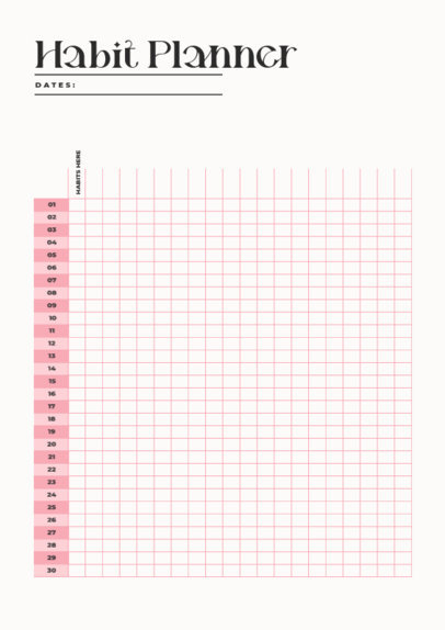 Planner Design Maker Featuring a Routine Tracker 6445a-el1