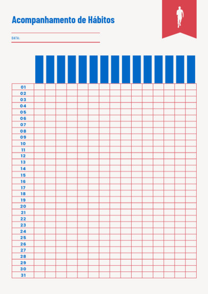 Planner Design Template for a Monthly Routine Monitoring 6453e-el1