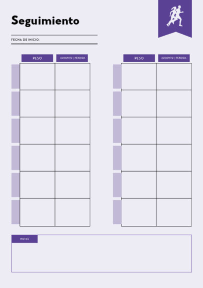 Yearly Planner Design Maker for a Weight Loss Monitoring 6454d-el1