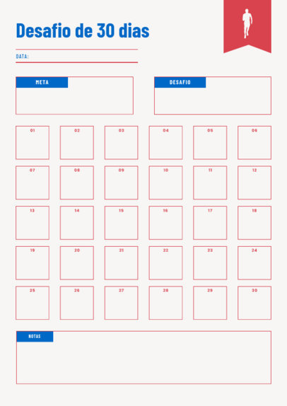 Planner Design Generator for a Monthly Workout Challenge 6455e-el1