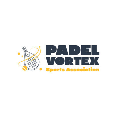 Padel Sports Association Logo Creator with a Racket Graphic