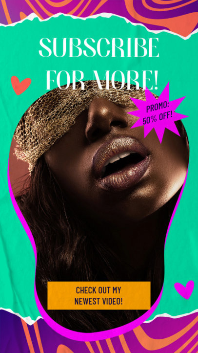 Instagram Story Template to Promote New Content from an OnlyFans Creator