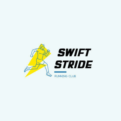Online Logo Template for Running Clubs with Simple Graphics