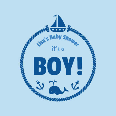 It's a Boy T-Shirt Design Template