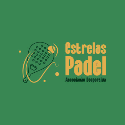 Padel Association Logo Generator with a Racket Illustration