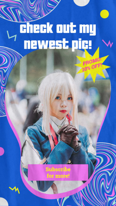 Instagram Story Generator to Promote a Discount for an OnlyFans Channel