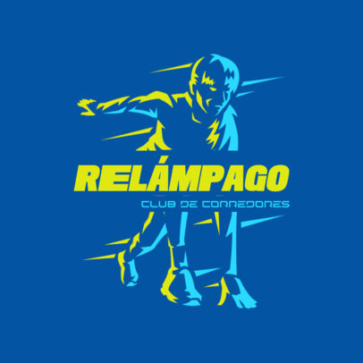 Online Logo Maker for a Runners Team for a Racing Track Marathon