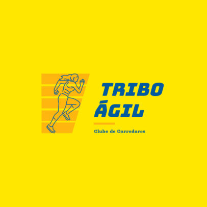 Amateur Running Club Logo Generator with a Female Graphic