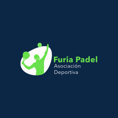 Sports Logo Maker for a Padel Team