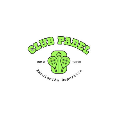 Padel Club Logo Maker with Illustrated Rackets
