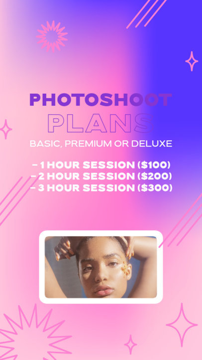 Instagram Story Maker Promoting a Professional Photographer's Packages 5753e