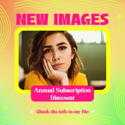 Instagram Post Maker for an OnlyFans Model's New Photoshoot Ad 5753h