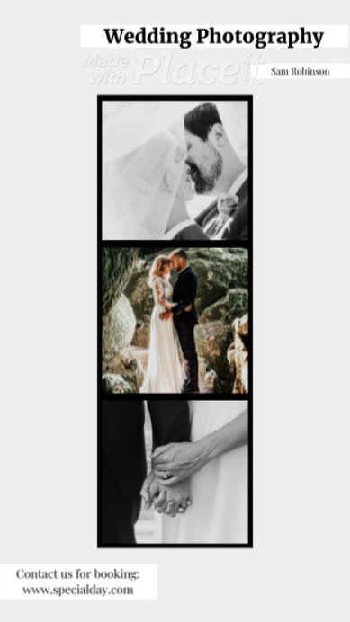 Instagram Story Video Generator Featuring a Photography Event Service Ad