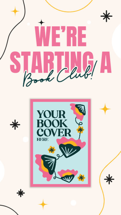 Instagram Story Maker to Promote a Book Club