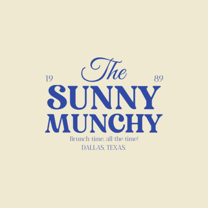 Elegant Logo Maker for an Established Breakfast and Brunch Restaurant