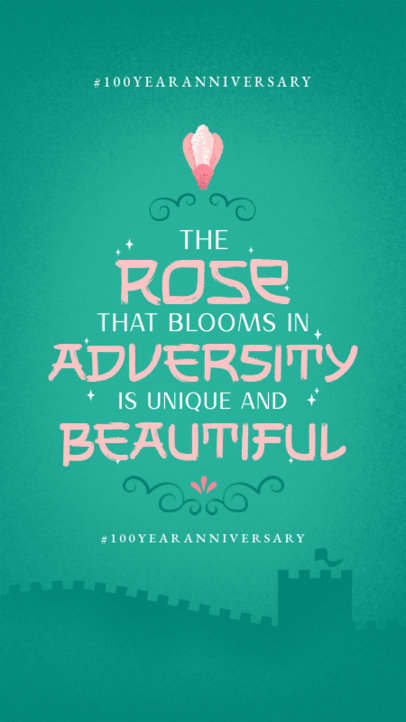 Disney-Inspired Instagram Story Maker Featuring a Quote to Celebrate 100 Years 5990