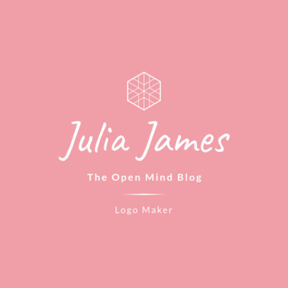 Abstract Beauty Logo Maker with a Hexagonal Graphic