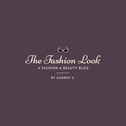 Beauty Logo Template for a Fashion Blog 
