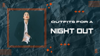 Intro Video Template Featuring Night Outfits Tips for Fashion Influencers' Content 6831