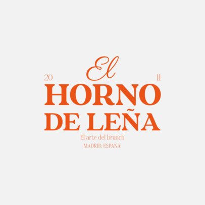 Online Logo Creator for a Brunch Restaurant with Elegant Fonts