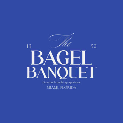 Elegant Brunch Restaurant Logo Maker with Bold Typographies