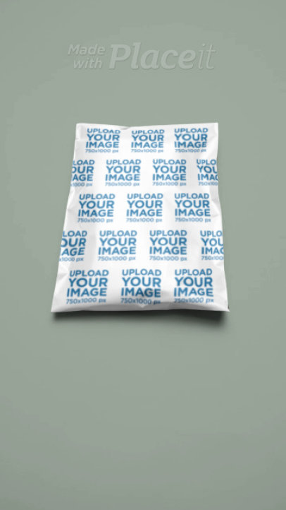 Sublimated Poly Mailer Video Featuring a Customizable Background 6924v