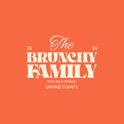 Logo Generator for a Brunch Restaurant Featuring Elegant Typefaces