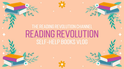 Reading Club YouTube Banner Generator for Self-Help Books 5770e