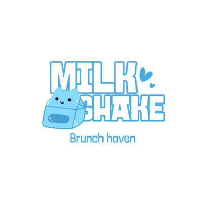 Breakfast Restaurant Logo Creator with a Milk Carton Cartoon
