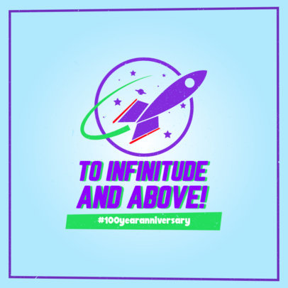 Quote Instagram Post Generator Featuring a Space Movie Theme Inspired by Disney 5989a