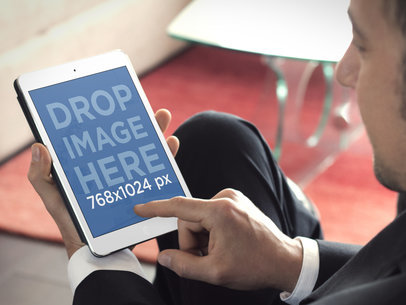 Business Man iPad Mockup
