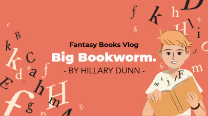 Literature YouTube Banner Generator for a Fantasy Books Vlog 5769e