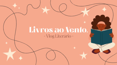 Booktube-Themed YouTube Banner Creator for a Literature Vlog 5769f