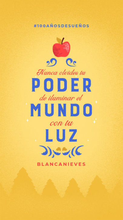 Instagram Story Maker Featuring a Disney-Inspired Theme to Celebrate 100 Years 5990d