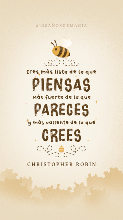 100 Years Anniversary Instagram Story Creator Featuring a Theme Inspired by Disney 5990b