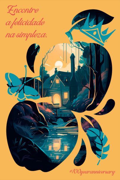 Quote Poster Generator Featuring an Illustration Inspired by a Disney Movie 5987e