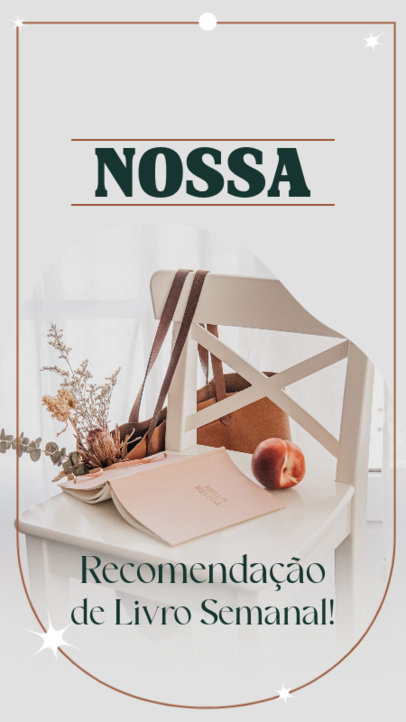 Reading Club Instagram Story Generator Featuring a Book Recommendation