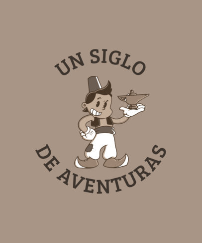 T-Shirt Design Creator With a Disney-Inspired Animated Story Graphic