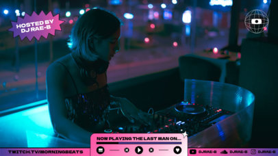 Twitch Overlay Maker Featuring a Music Theme for Streamers