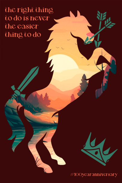 Art Print Creator With an Illustration Inspired by a Disney Animated Story 5987b