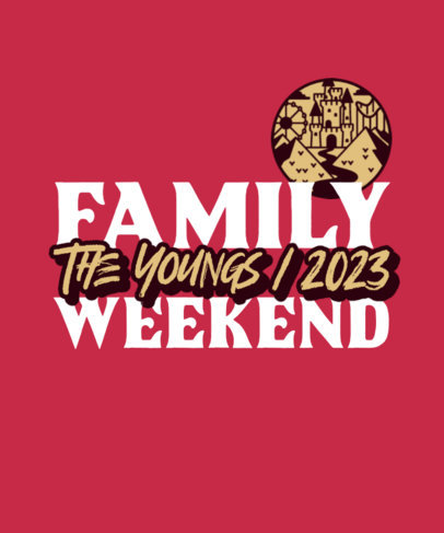 T-Shirt Design Generator for a Family Trip with Illustrated Graphics and Quotes